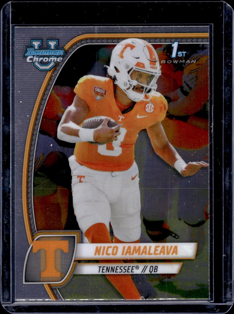Nico Iamaleava 1st Bowman 2024 Bowman U Chrome #139: Nico Iamaleava 1st Bowman 2024 Bowman U Chrome #139