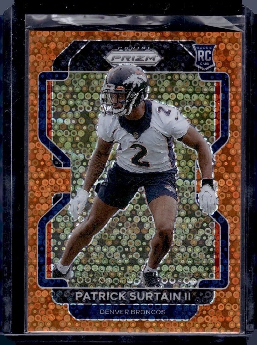 Patrick Surtain Orange Disco Prizm RC 2021 Panini Prizm #374 (1 of 2)