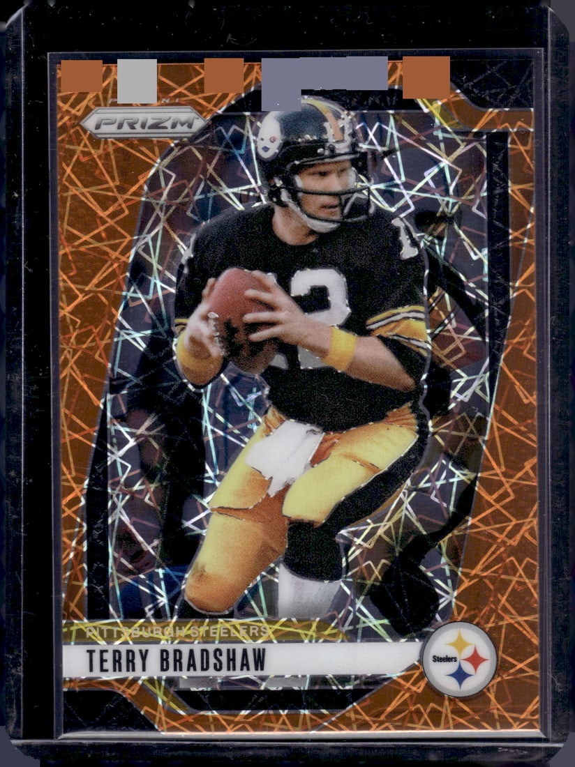 Terry Bradshaw Orange Lazer Prizm 2024 Panini Prizm #246: Terry Bradshaw Orange Lazer Prizm 2024 Panini Prizm #246