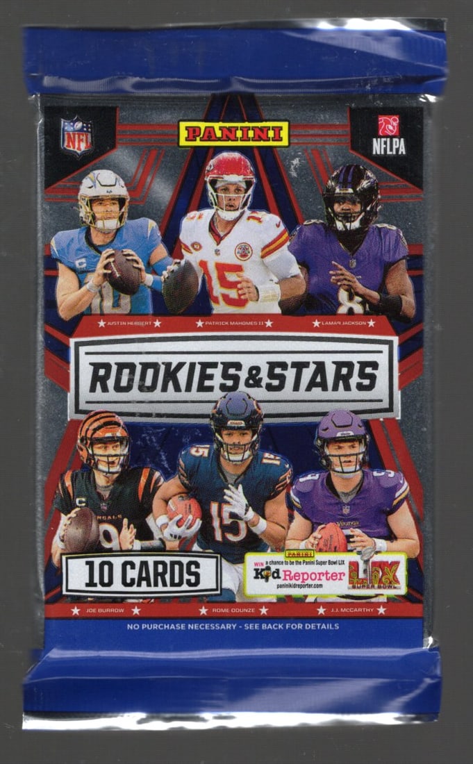 2024-25 Panini Rookies & Stars Football Retail Pack - Jayden Daniels, Bo Nix, Caleb Williams, Drake: 2024-25 Panini Rookies & Stars Football Retail Pack - Jayden Daniels, Bo Nix, Caleb Williams, Drake Maye