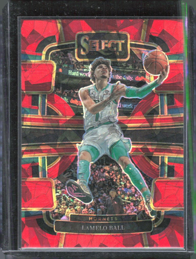 Lamelo Ball Red Cracked Ice 203-24 Panini Select #53 (1 of 2)