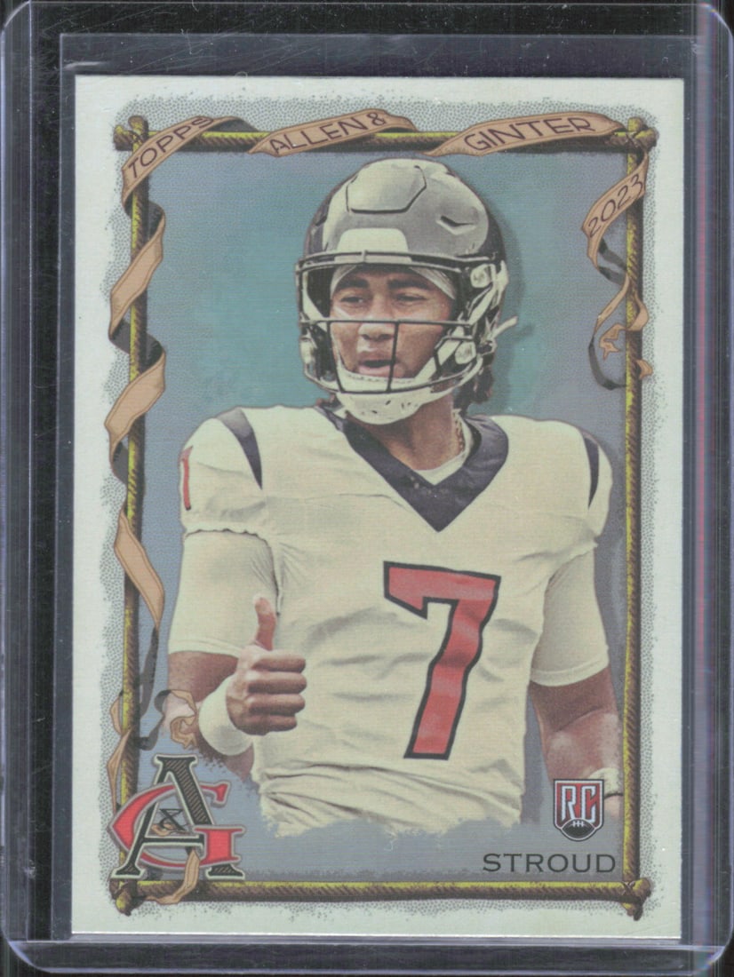 CJ Stroud Rainbow Foil Rookie 2023 Topps Composite #402: CJ Stroud Rainbow Foil Rookie 2023 Topps Composite #402