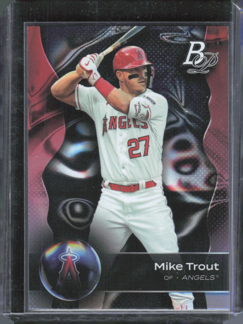 Mike Trout 2023 Bowman Platinum #100: Mike Trout 2023 Bowman Platinum #100