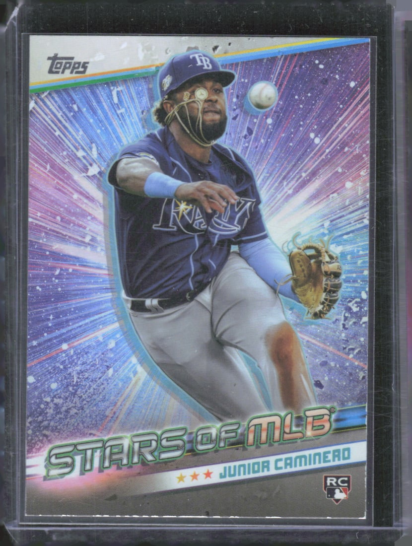 Junior Caminero Stars of MLB 2024 Topps #SMLB-50: Junior Caminero Stars of MLB 2024 Topps #SMLB-50