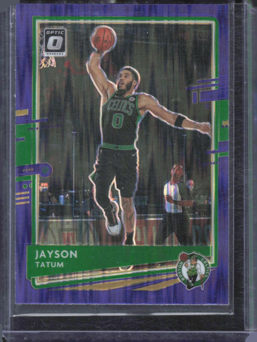 Jayson Tatum Purple Shock 2020-21 Donruss Optic #77 (1 of 2)