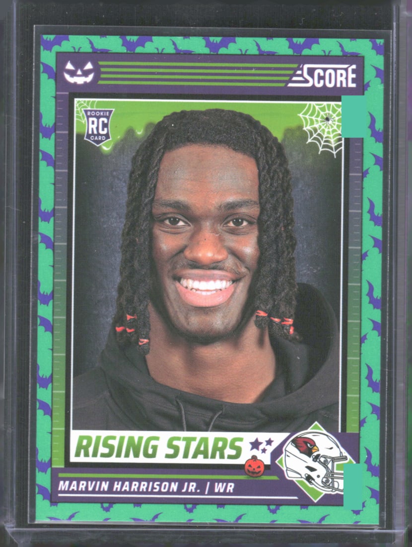 Marvin Harrison Jr. Rookie Card A-Treat - Rising Stars Orange Pumpkin 2024 Score-A-Treat #38: Marvin Harrison Jr. Rookie Card A-Treat - Rising Stars Orange Pumpkin 2024 Score-A-Treat #38