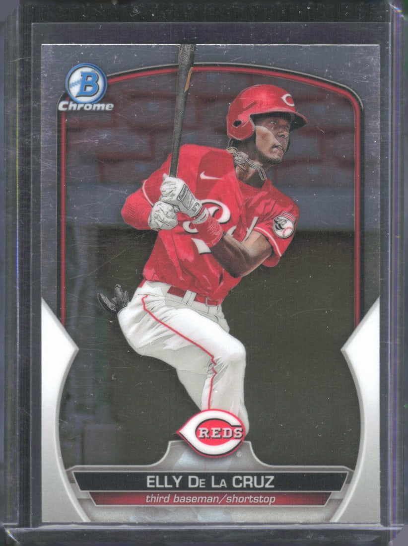 Elly De La Cruz Chrome Prospects 2023 Bowman #BCP-65: Elly De La Cruz Chrome Prospects 2023 Bowman #BCP-65