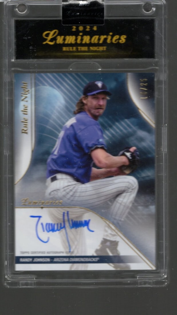Randy Johnson Rule the Night On Card Auto /25 2024 Topps Luminaries #RN-RJ (1 of 2)
