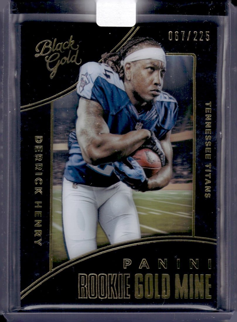 Derrick Henry Rookie Gold Mine /225 2016 Panini Black Gold #RG6 (1 of 2)
