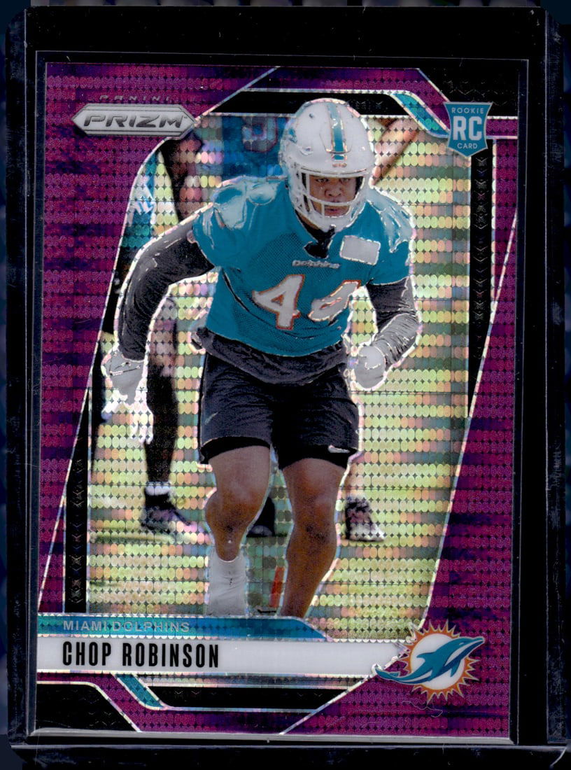 Chop Robinson Purple Pulsar Prizm RC 2024 Panini Mosaic #319: Chop Robinson Purple Pulsar Prizm RC 2024 Panini Mosaic #319