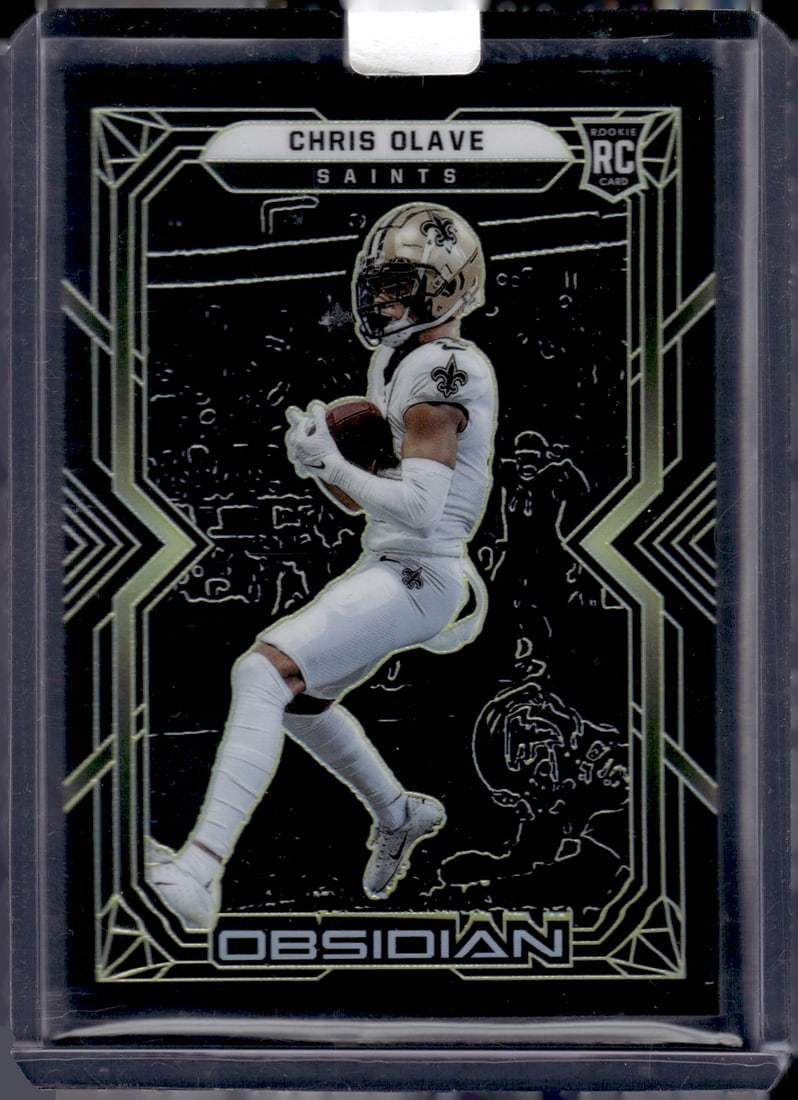 Chris Olave Yellow Electric Etch RC /25 2022 Panini Obsidian #113: Chris Olave Yellow Electric Etch RC /25 2022 Panini Obsidian #113