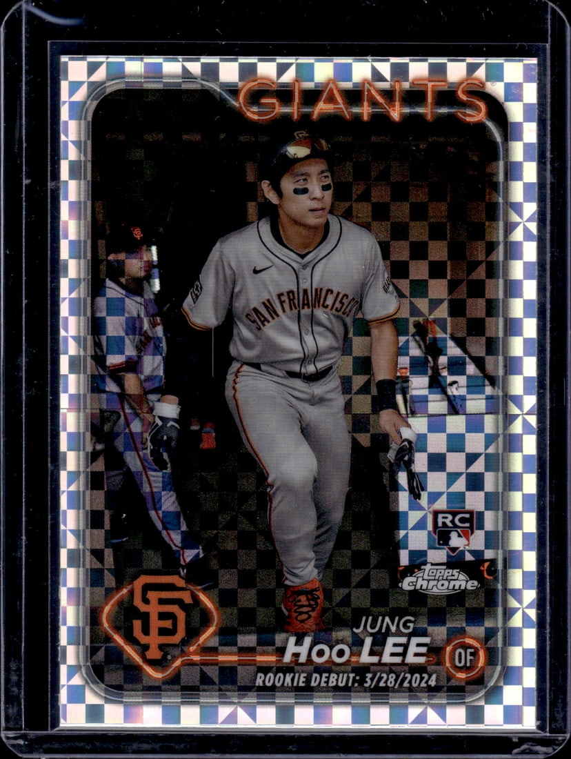 Jung Hoo Lee Xfractor RC 2024 Topps Chrome Update #USC185 (1 of 2)