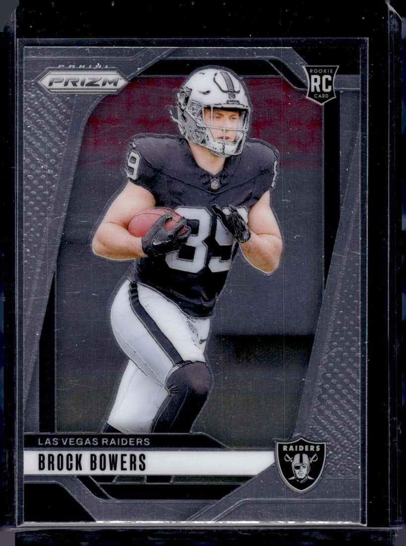 Brock Bowers RC 2024 Panini Prizm #315: Brock Bowers RC 2024 Panini Prizm #315
