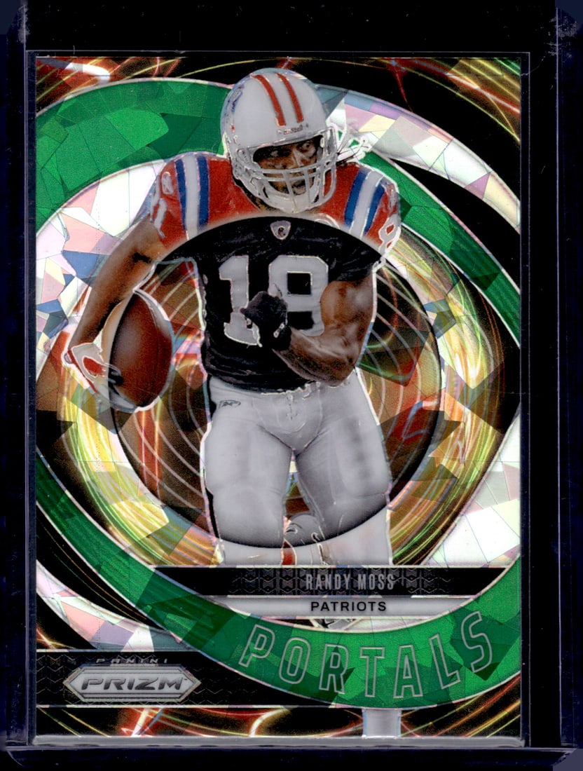 Randy Moss Portals Green Cracked Ice 2024 Panini Prizm #3 (1 of 2)