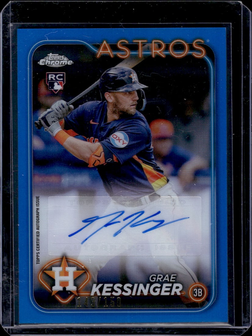 Grae Kessinger Blue Refractor RC Auto /150 20224 Topps Chrome #AC-GK (1 of 2)