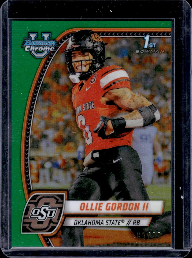Ollie Gordon Green Refractor 1st Bowman /99 2024 Bowman U Chrome #197 (1 of 2)
