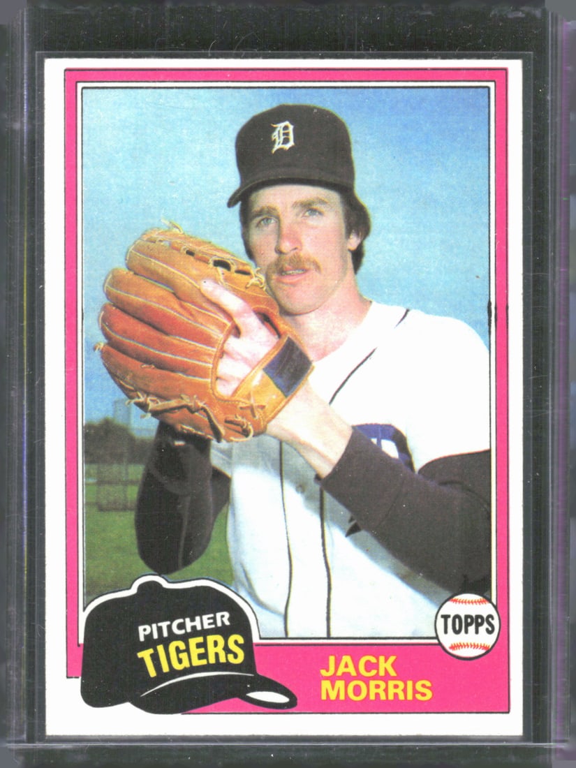 Jack Morris 1981 Topps Coca-Cola Detroit Tigers #6 Vintage Baseball Card (1 of 2)