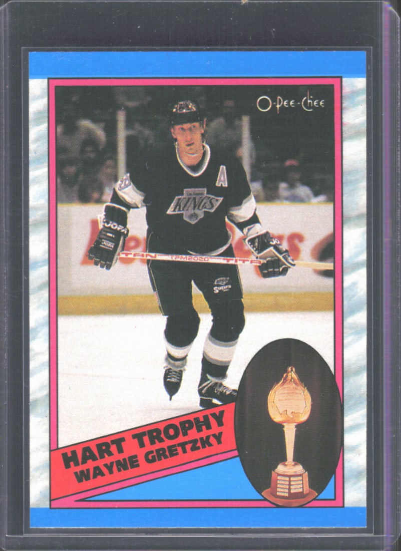 Wayne Gretzky Hart Trophy 1989-90 O Pee Chee Canadian Bi-Lingual #320: Wayne Gretzky Hart Trophy 1989-90 O Pee Chee Canadian Bi-Lingual #320