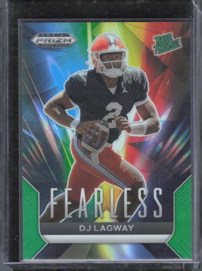 DJ Lagway Silver Prizm Fearless 2024 Panini Prizm Draft Picks #F-DLY: DJ Lagway Silver Prizm Fearless 2024 Panini Prizm Draft Picks #F-DLY