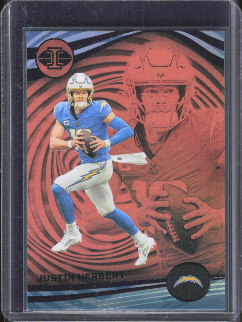 Justin Herbert Orange Trophy Collection 2023 Panini Illusions #62: Justin Herbert Orange Trophy Collection 2023 Panini Illusions #62