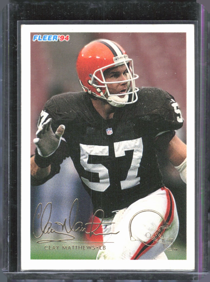 Clay Matthews 1994 Fleer #9 Vintage Football Card (1 of 2)