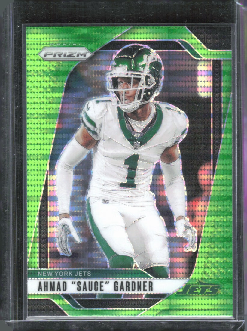 Ahmad "Sauce" Gardner Neon Green Pulsar 2024 Panini Prizm #226: Ahmad "Sauce" Gardner Neon Green Pulsar 2024 Panini Prizm #226