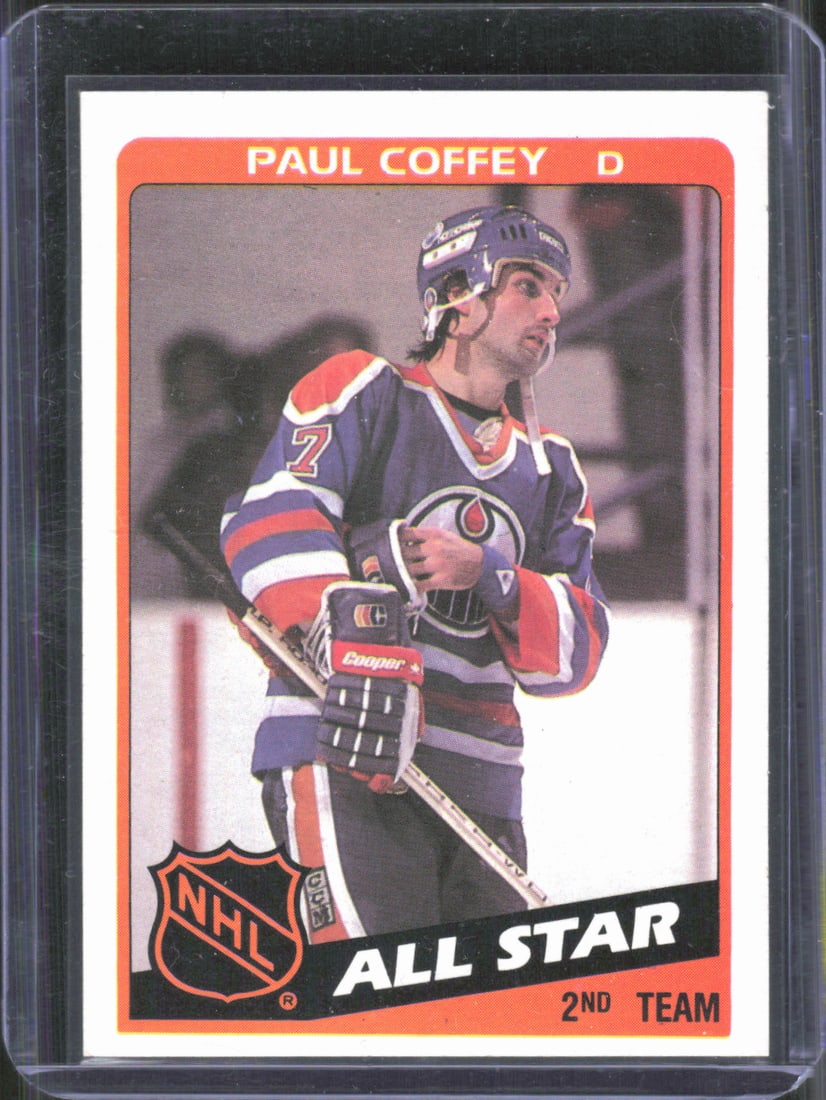 Paul Coffey 1984-85 Topps #163 Vintage Hockey Card: Paul Coffey 1984-85 Topps #163 Vintage Hockey Card