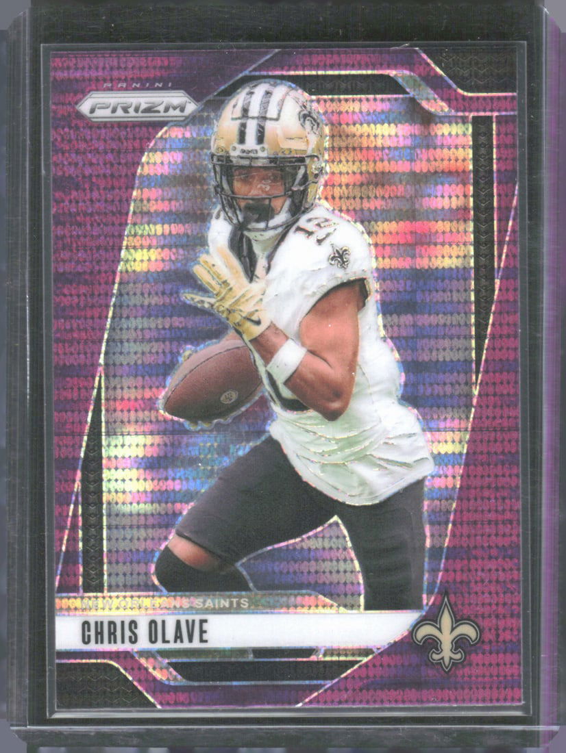Chris Olave Purple Pulsar 2024 Panini Prizm #206 (1 of 2)