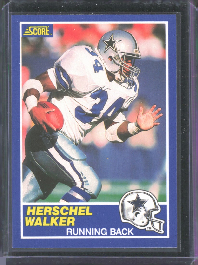 Herschel Walker 1989 Score #34 Vintage Football Card: Herschel Walker 1989 Score #34 Vintage Football Card
