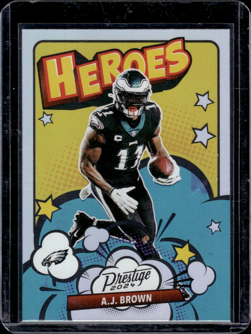 Aj Brown Heroes 2024 Panini Prestige #8: Aj Brown Heroes 2024 Panini Prestige #8