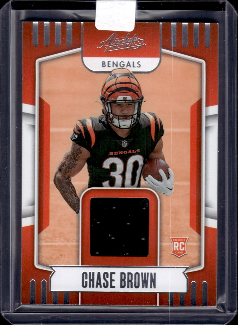 Chase Brown RC Patch 2023 Panini Absolute #ARM-39 (1 of 2)