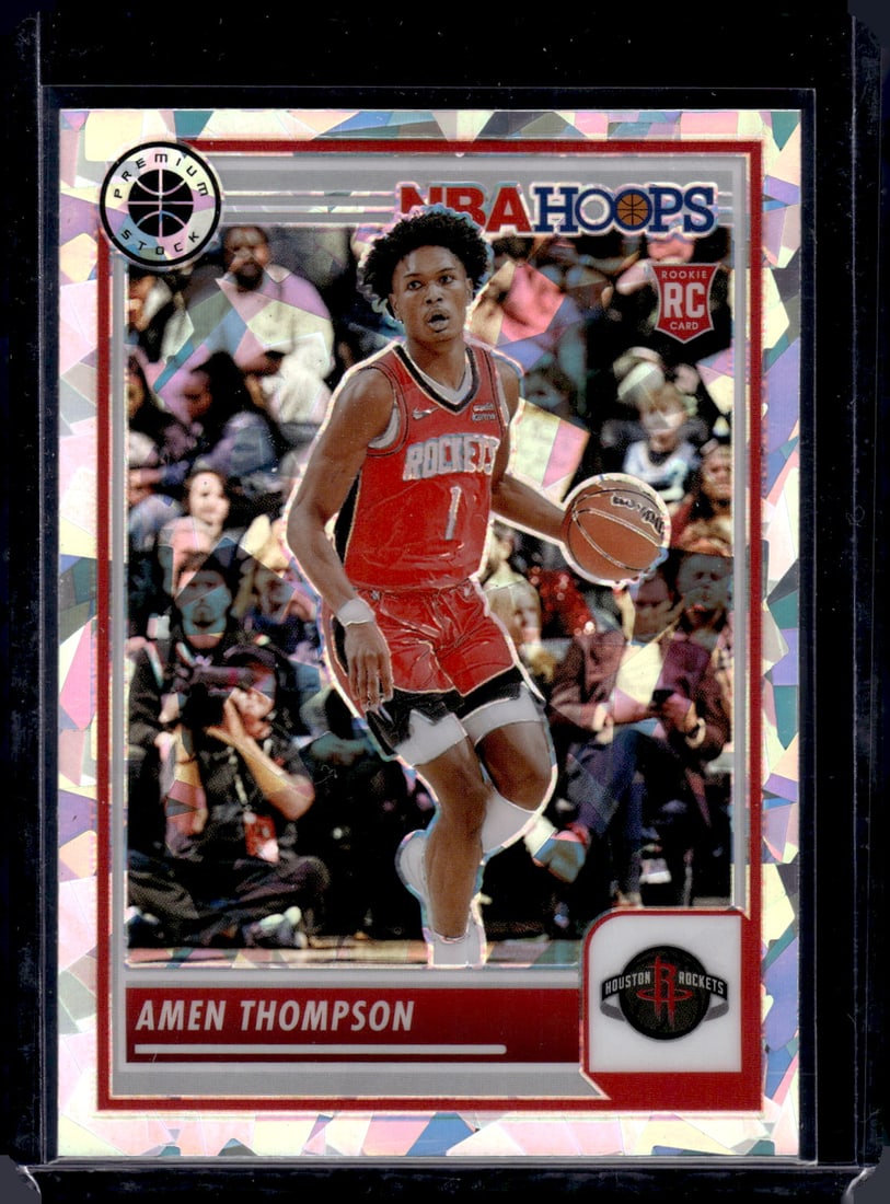 Amen Thompson Cracked Ice RC 2023-24 Panini Premium Stock #86: Amen Thompson Cracked Ice RC 2023-24 Panini Premium Stock #86