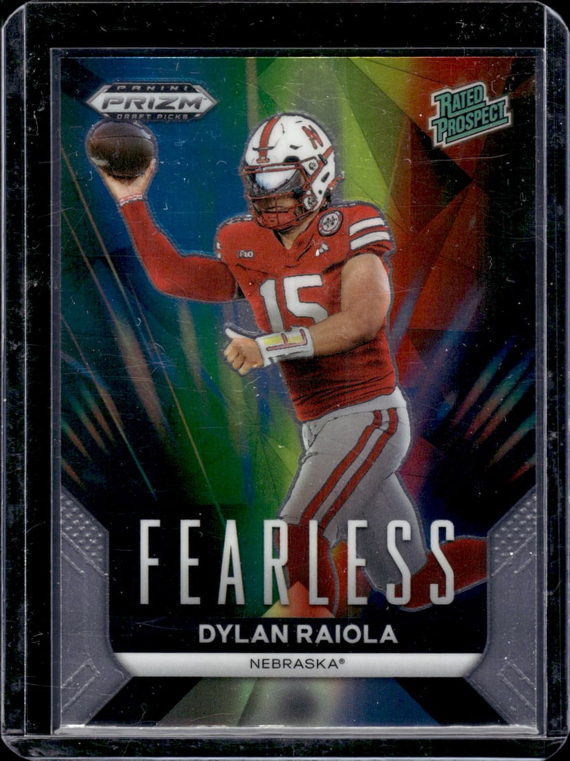 Dylan Raiola Fearless Rated Prospect 2024 Panini Prizm Draft Picks #F-DR: Dylan Raiola Fearless Rated Prospect 2024 Panini Prizm Draft Picks #F-DR