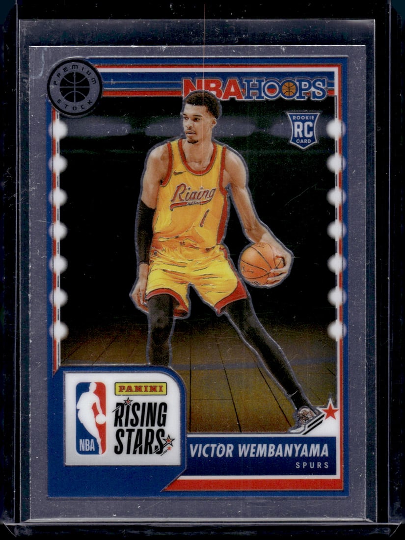 Victor Wembanyama Rising Stars RC 2023-24 Panini Premium Stock #282: Victor Wembanyama Rising Stars RC 2023-24 Panini Premium Stock #282