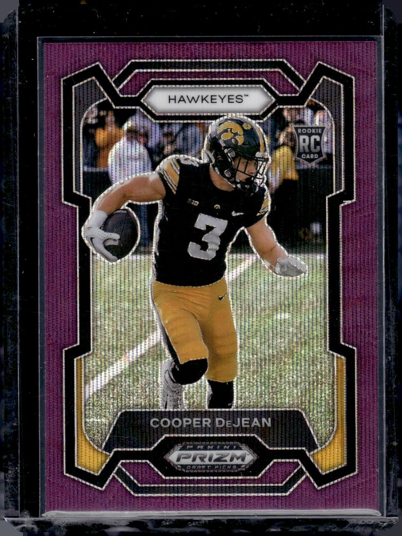 Cooper DeJean Purple Wave Prizm RC 2024 Panini Prizm Draft Picks #113: Cooper DeJean Purple Wave Prizm RC 2024 Panini Prizm Draft Picks #113