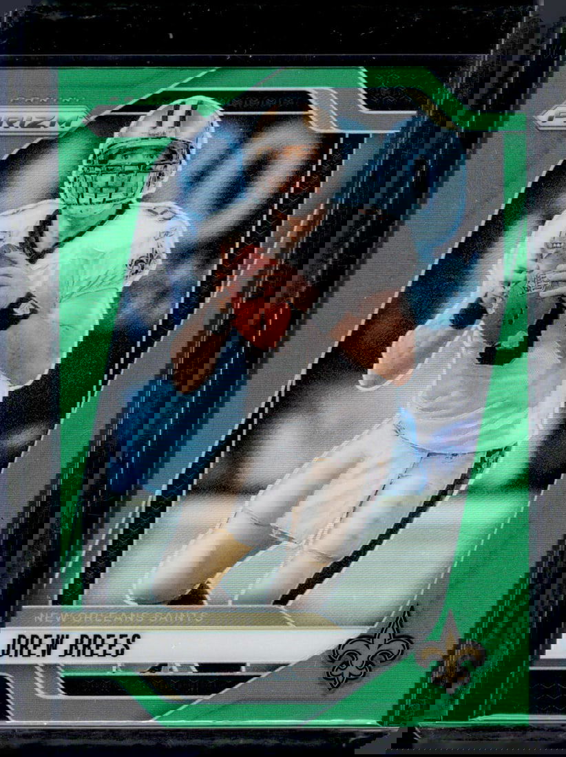 Drew Brees Green Prizm 2024 Panini Prizm #209 (1 of 2)