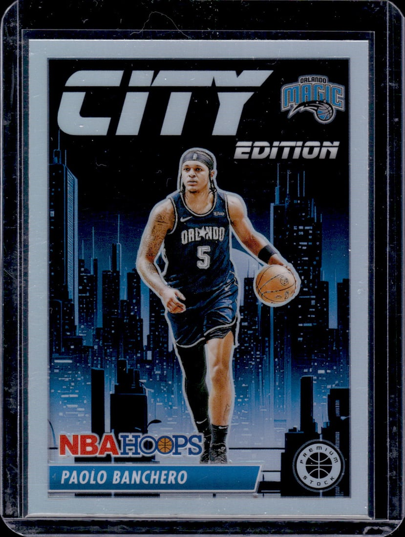 Paolo Banchero City Edition Silver Prizm 2023-24 Panini Premium Stock #10: Paolo Banchero City Edition Silver Prizm 2023-24 Panini Premium Stock #10