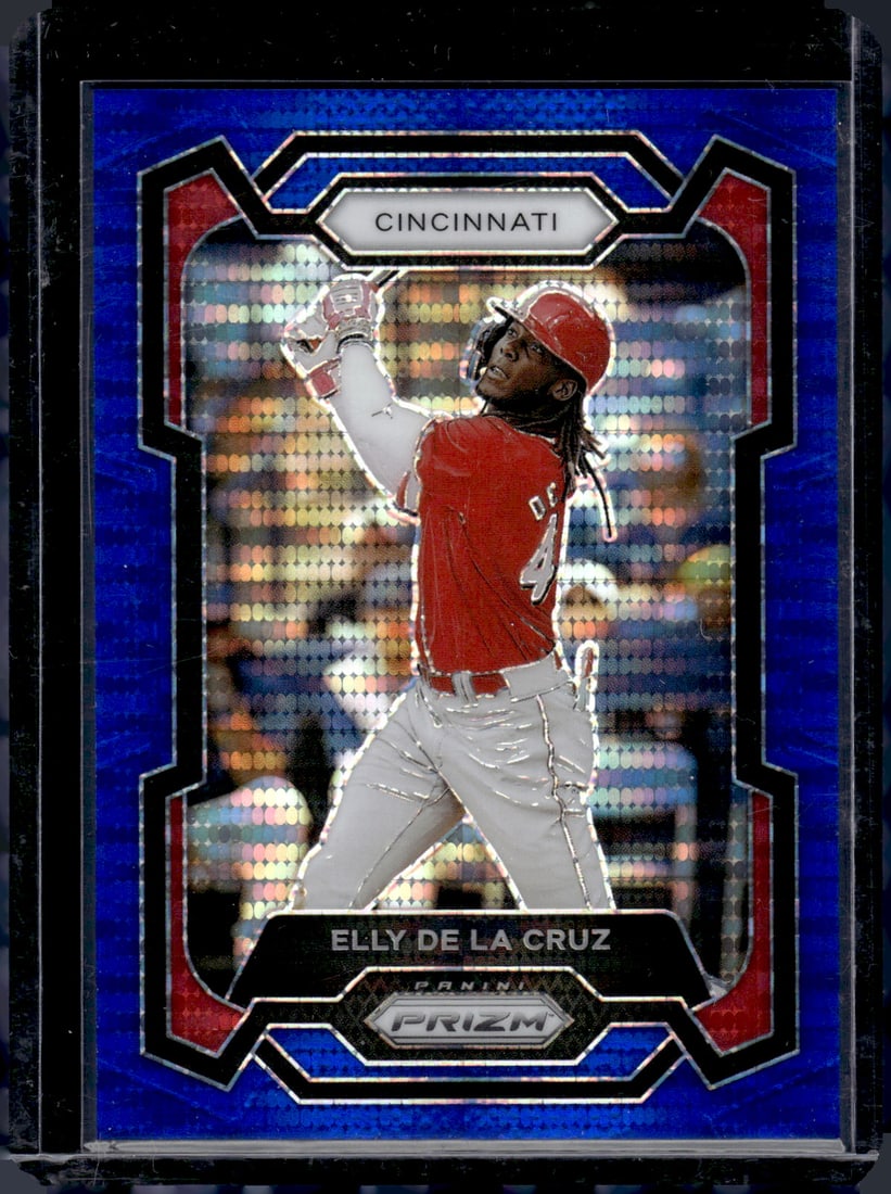Elly De La Cruz Blue Pulsar Prizm /75 2024 Panini Prizm #192: Elly De La Cruz Blue Pulsar Prizm /75 2024 Panini Prizm #192