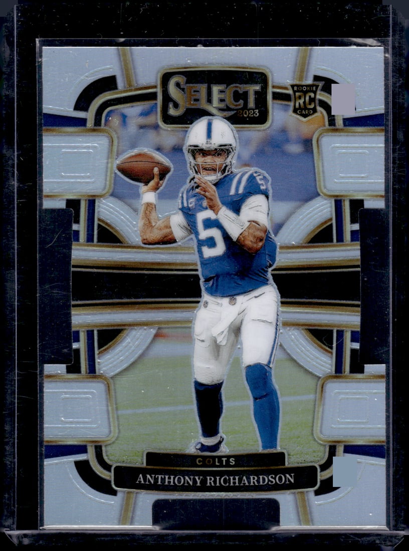 Anthony Richardson Silver Prizm Die Cut RC 2023 Panini Select #43: Anthony Richardson Silver Prizm Die Cut RC 2023 Panini Select #43