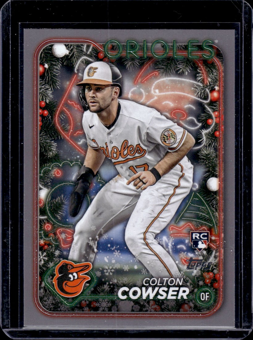 Colton Cowser Silver Glitter RC 2024 Topps Holiday #H170: Colton Cowser Silver Glitter RC 2024 Topps Holiday #H170