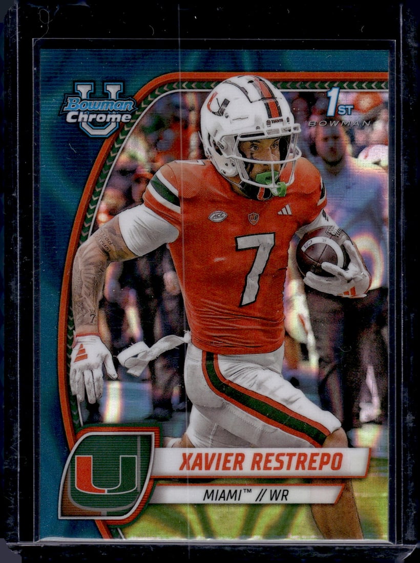 Xavier Restrepo Teal Lava Refractor 1st Bowman 2024 Bowman U Chrome #187 (1 of 2)
