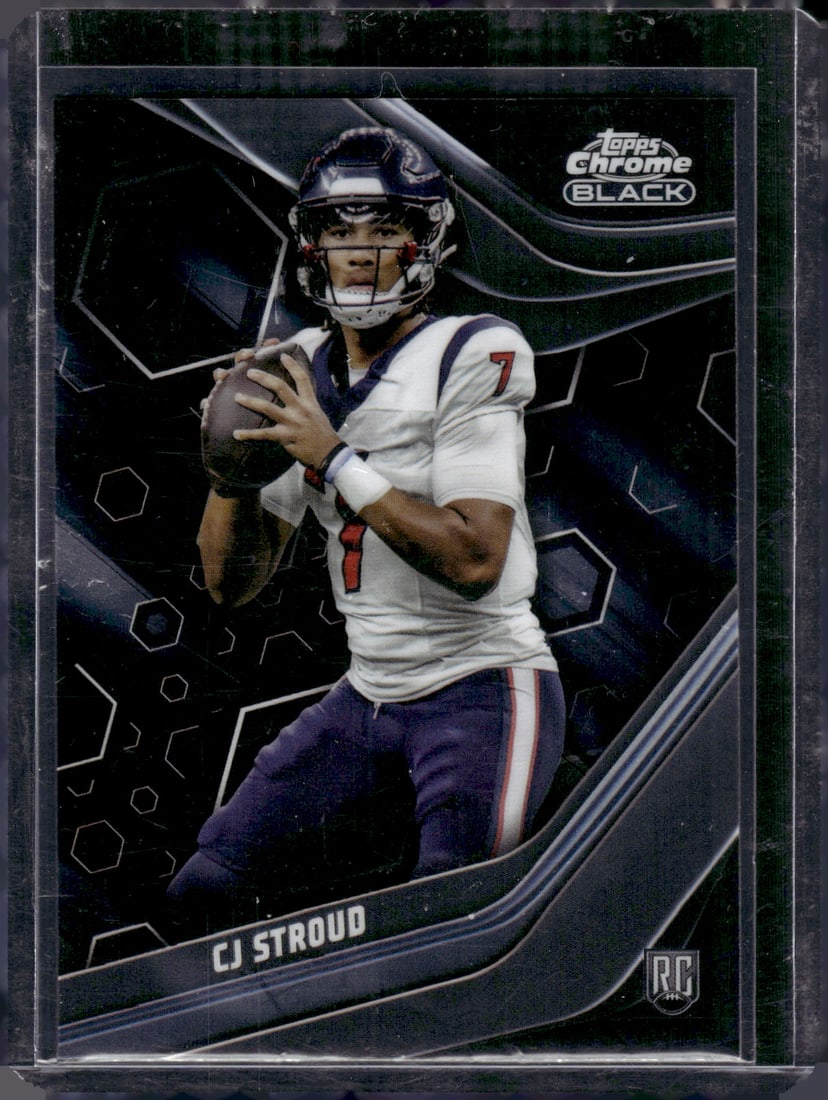 Cj Stroud Topps Chrome Black RC 2023 Topps Composite #120: Cj Stroud Topps Chrome Black RC 2023 Topps Composite #120