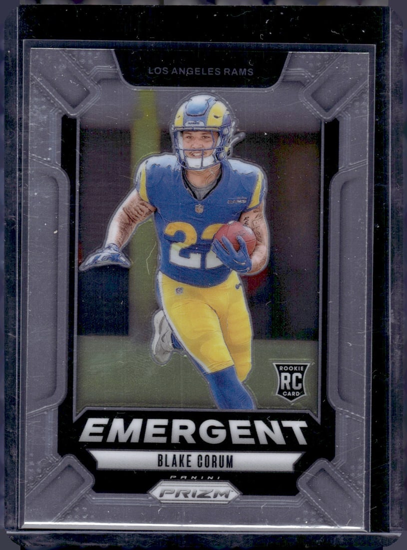 Blake Corum Emergent RC 2024 Panini Prizm #10: Blake Corum Emergent RC 2024 Panini Prizm #10