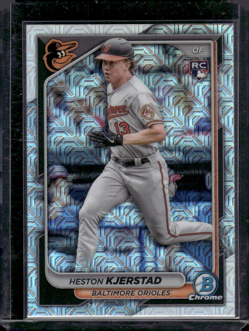Heston Kjerstad Mojo Refractor RC 2024 Bowman Chrome #44 (1 of 2)