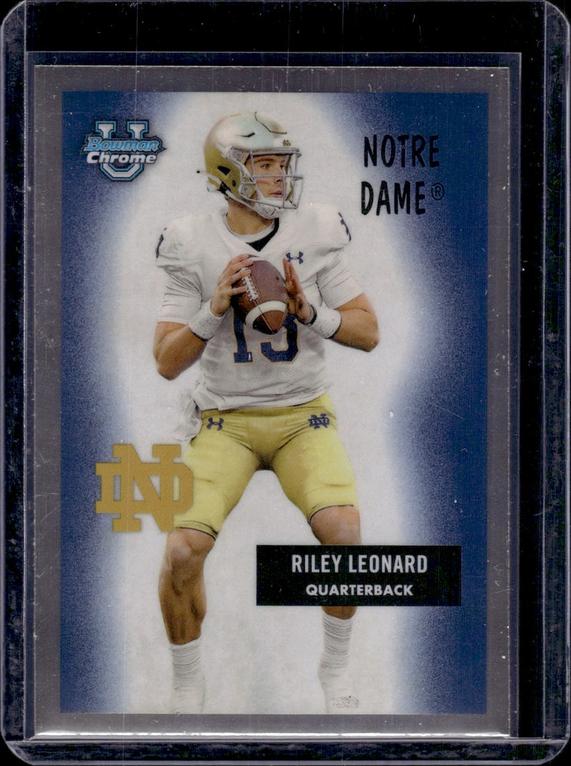 Riley Leonard 1955 Insert 2024 Bowman U Chrome #55B-30: Riley Leonard 1955 Insert 2024 Bowman U Chrome #55B-30