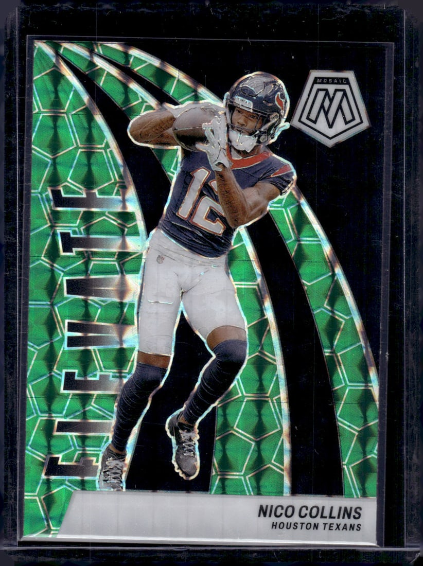 Nico Collins Elevate Green Mosaic Prizm 2024 Panini Mosaic #15 (1 of 2)