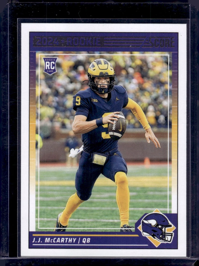 JJ McCarthy RC 2024 Panini Score #304: JJ McCarthy RC 2024 Panini Score #304