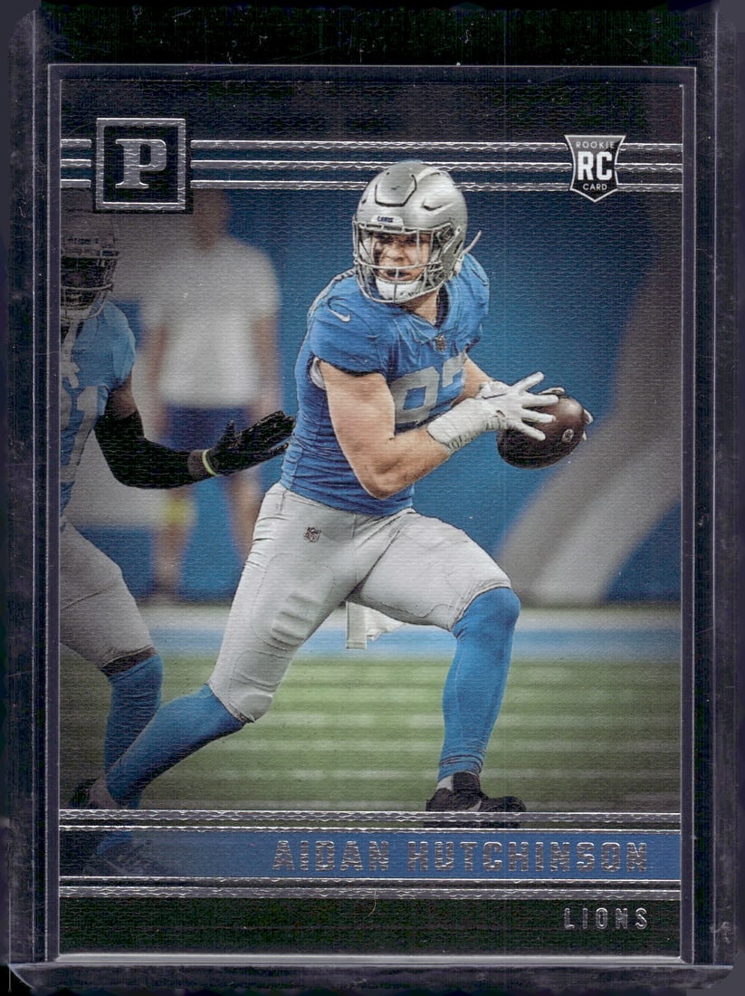 Aidan Hutchinson RC 2022 Panini Chronicles Panini #PA-10: Aidan Hutchinson RC 2022 Panini Chronicles Panini #PA-10