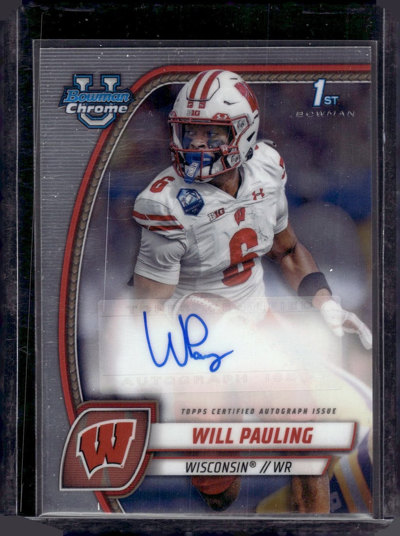 Will Pauling 1st Bowman Auto 2024 Bowman U Chrome #PA-WPA (1 of 2)