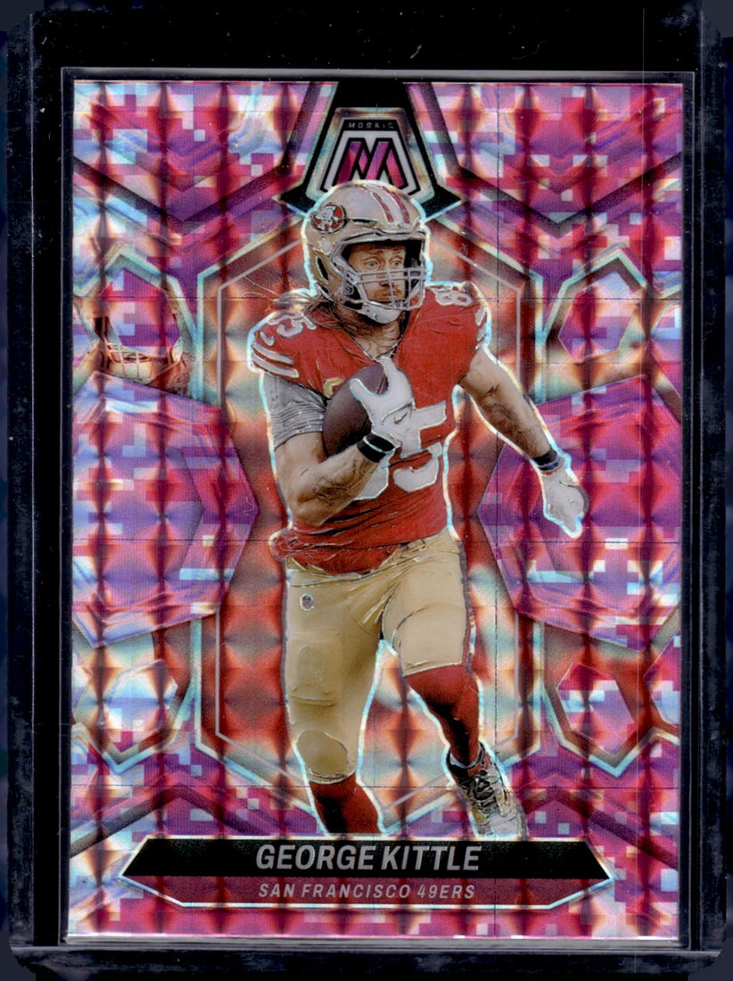 George Kittle Pink Camo Prizm 2024 Panini Mosaic #194 (1 of 2)